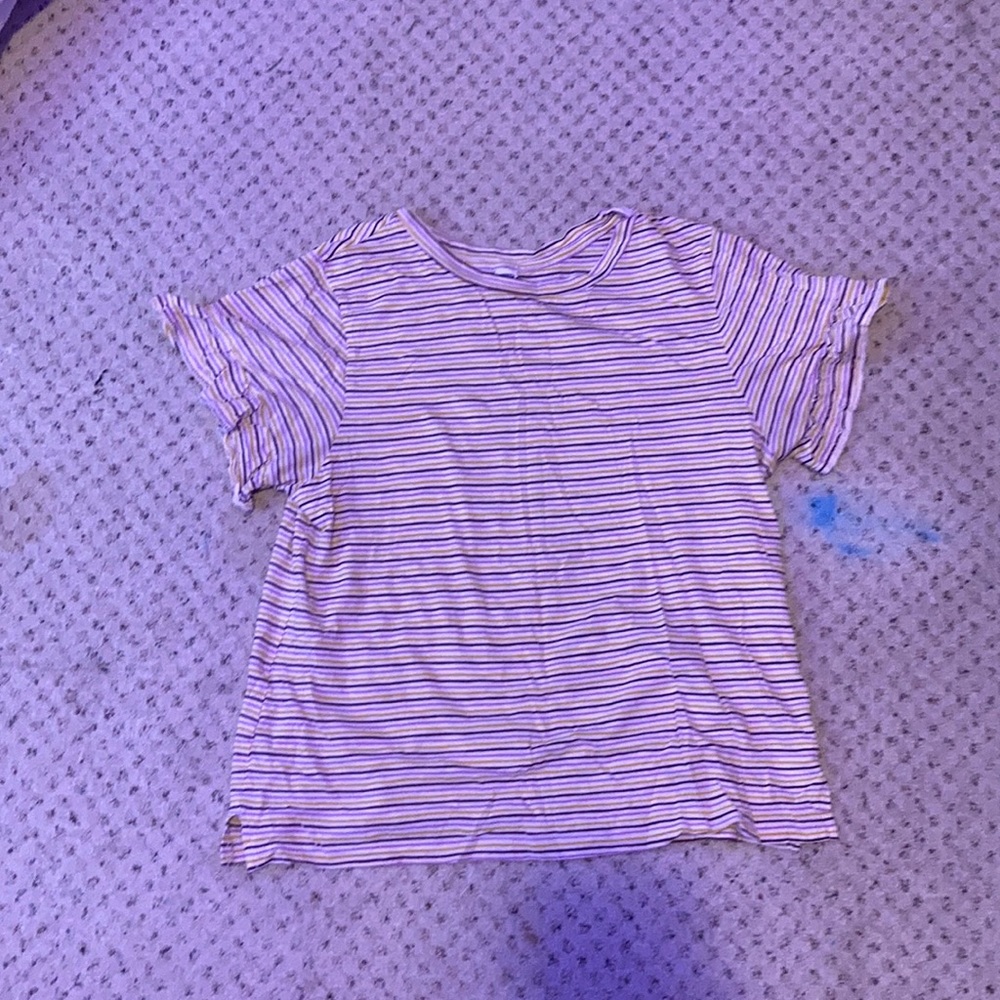 Yellow,tan, and baby pink t-shirt